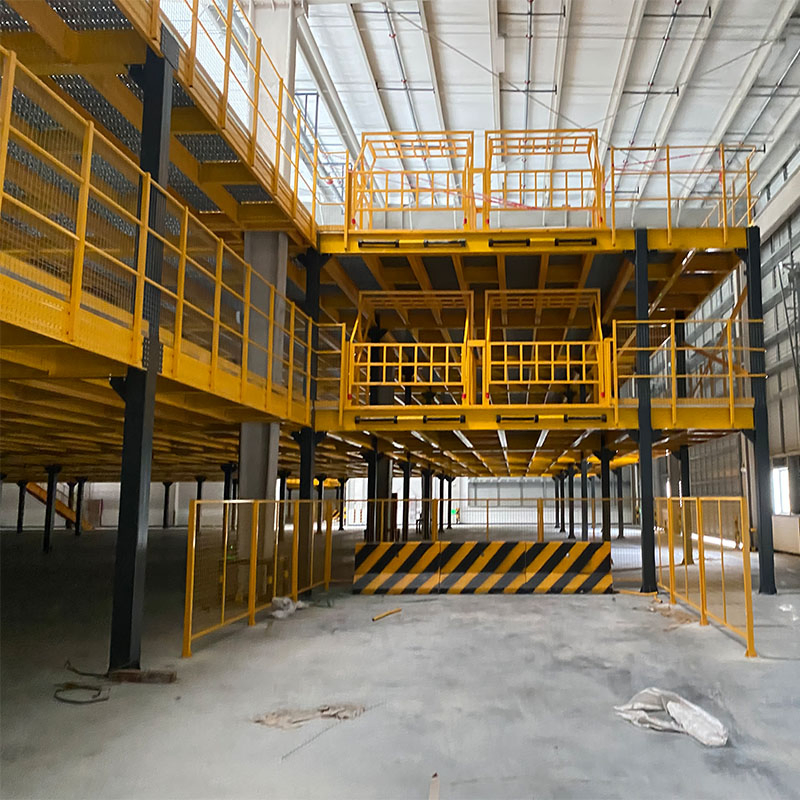 Sistema de estanterías de mezzanine de acero para almacenamiento en almacén