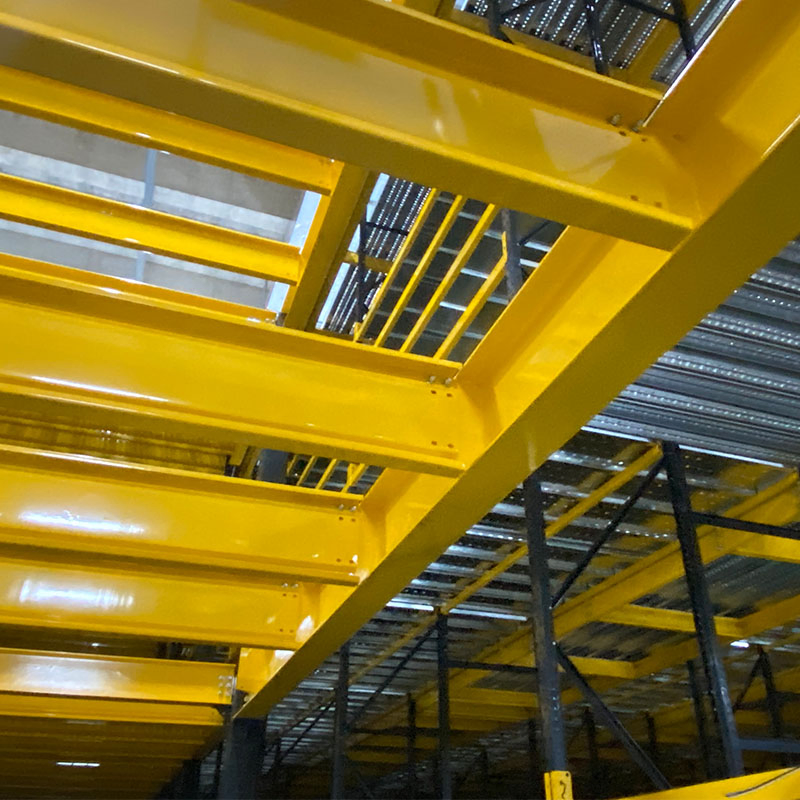 Sistema de estanterías de mezzanine de acero para almacenamiento en almacén