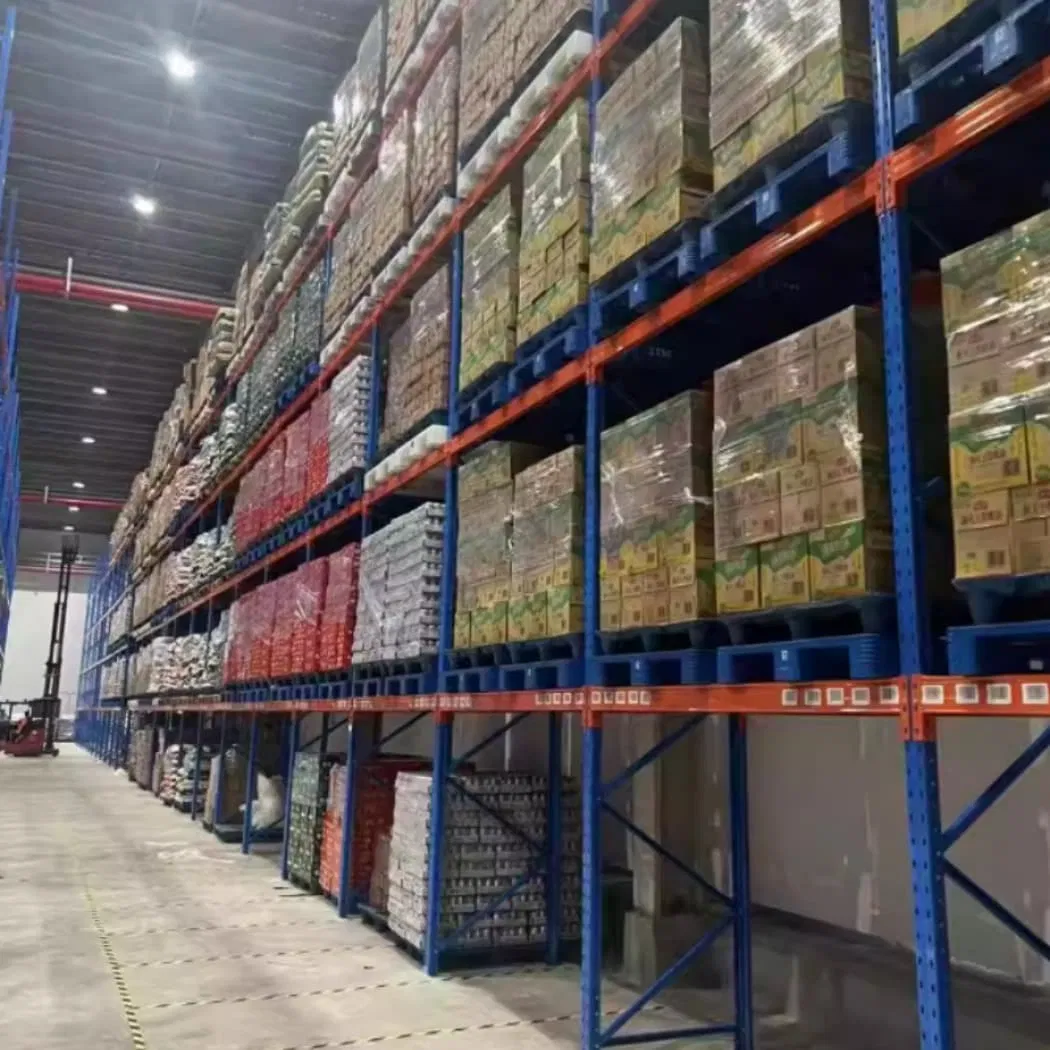 Sistema de estanterías de palets de acceso directo industrial de alta capacidad al por mayor con múltiples capas de vigas