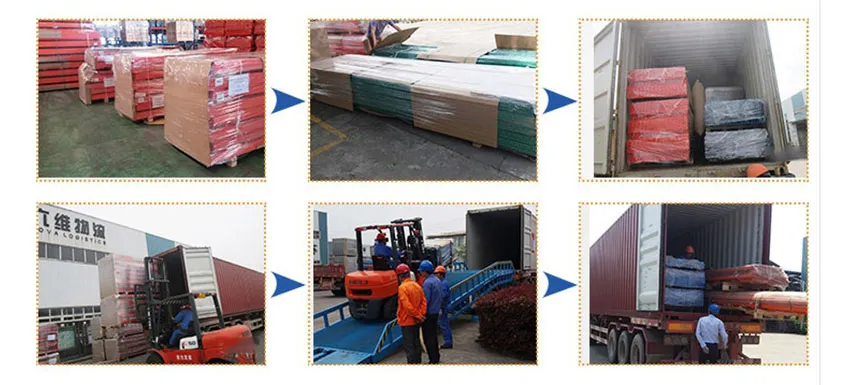 Estante de cantilever de doble y simple brazo - Embalaje y envío