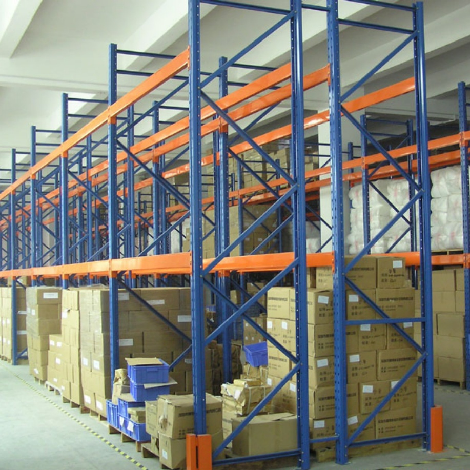 Estante de palets modular flexible y selectivo disponible para operaciones de recepción / entrada