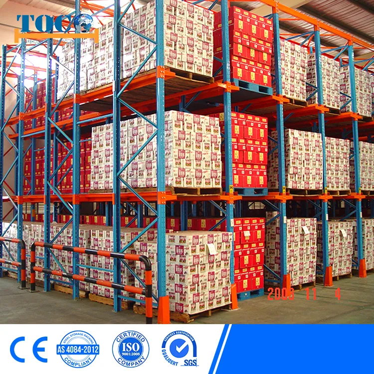 Estante de paletas de metal de acero galvanizado apilable para exteriores de alta resistencia, estante de cantilever, estante teardrop, sistema de almacenamiento automático en entrepiso