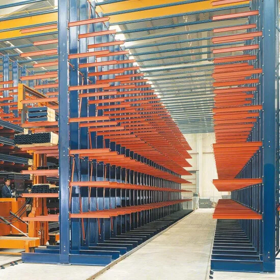 Mejor Reseñado Estante Cantilever Metálico de Alta Resistencia para Almacenamiento en Almacén Estantes Cantileverados de Doble Cara para Almacenamiento