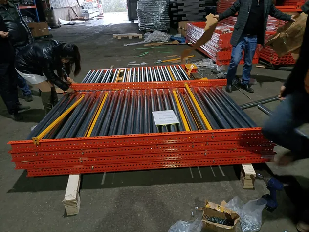 Instalación de topes de palets
