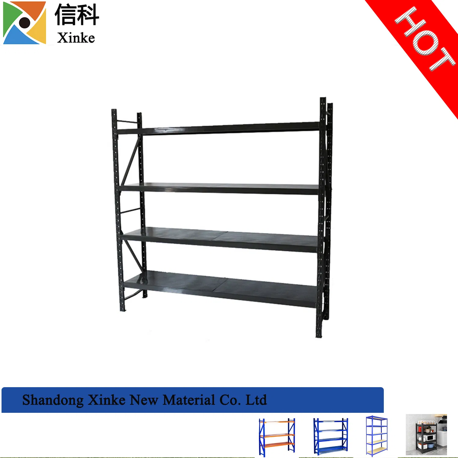 Estante de almacenamiento de placa de metal para banco de trabajo de cocina para almacén / supermercado