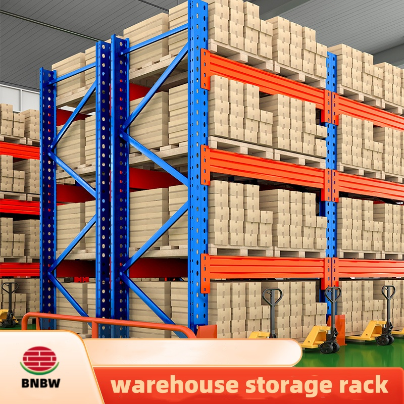 Almacenamiento de Logística personalizado almacén de servicio pesado ajustable selectivo VNA Doble Bastidor de pallet de acero azul de metal profundo