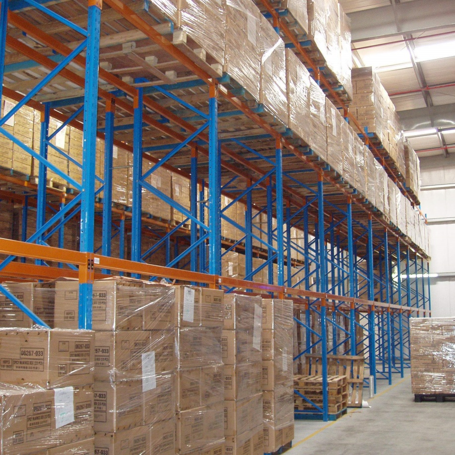 Estante de palets de grado industrial de alta resistencia y venta práctica con vigas de carga selectivas para área de montaje