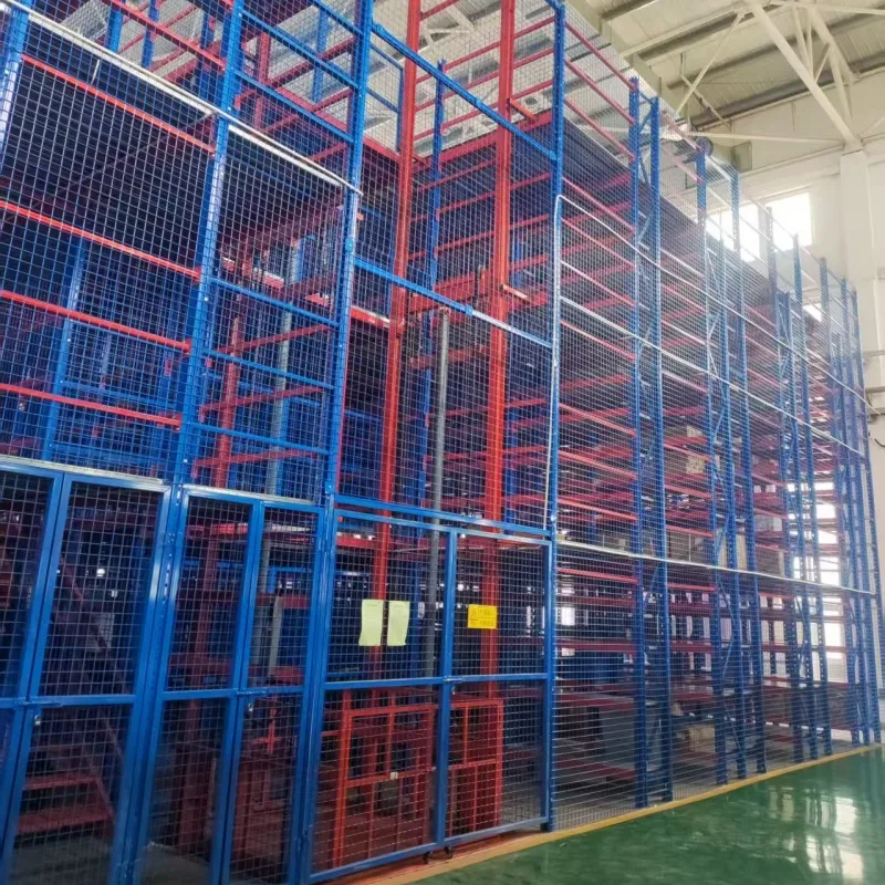 Sistema de estanterías de mezzanine de acero de almacenamiento industrial prefabricado 2-5 capas de alta resistencia