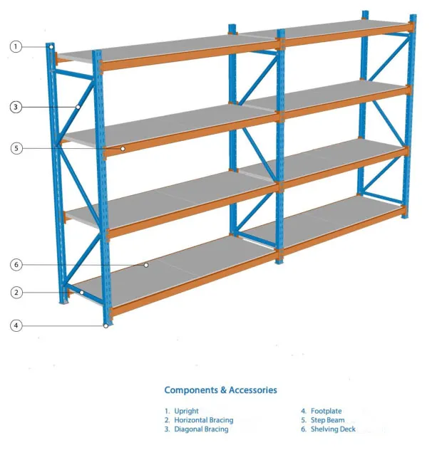 Estantería de acero ajustable