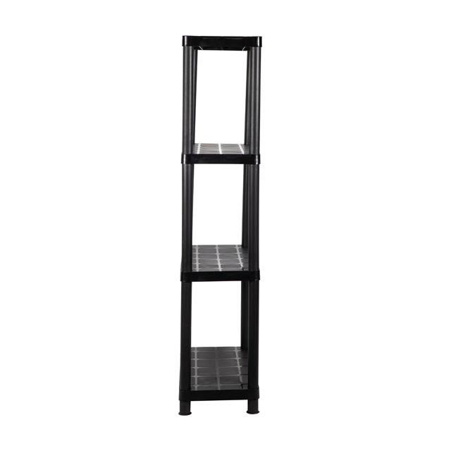 Black12 24X12X53 Pulgada 4 Nivel 25 Kg Por Estante Estante de Almacenamiento de Plástico Multifuncional Exhibición de Alta Resistencia