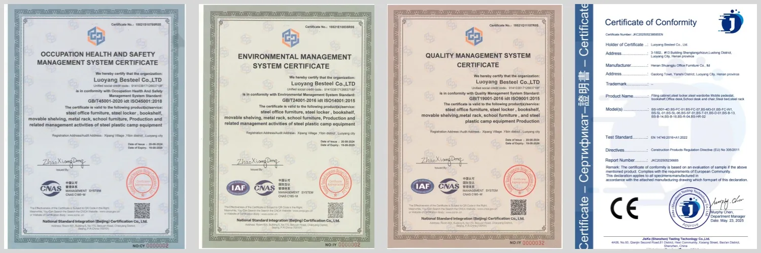 Certificados de Calidad e ISO
