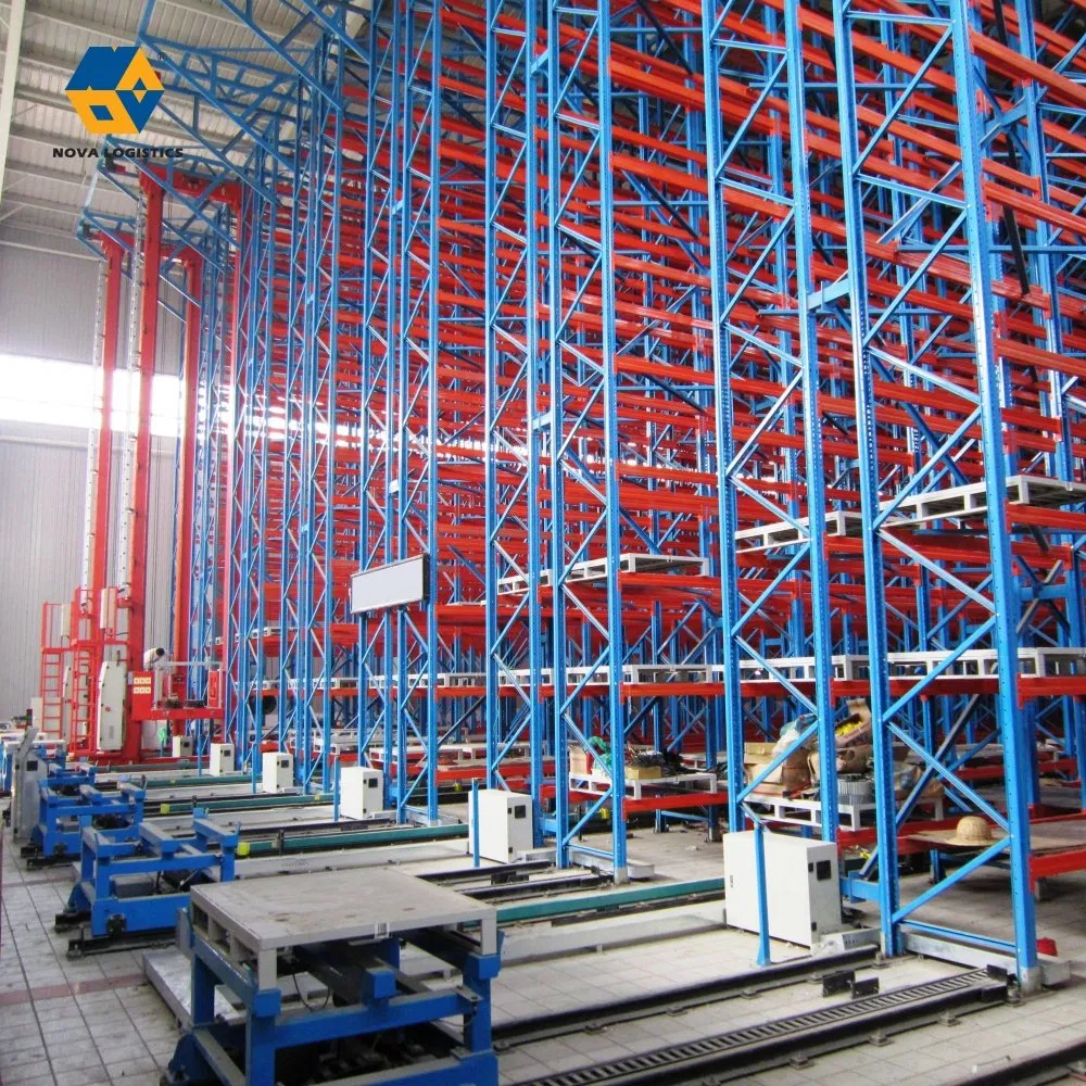 Sistema de Almacenamiento y Recuperación Automática Personalizado Sistema de Estanterías Asrs Estante de Almacenamiento Selectivo Inteligente Multi Nivel Q235 Estante de Paletas de Acero Metálico de Alta Resistencia