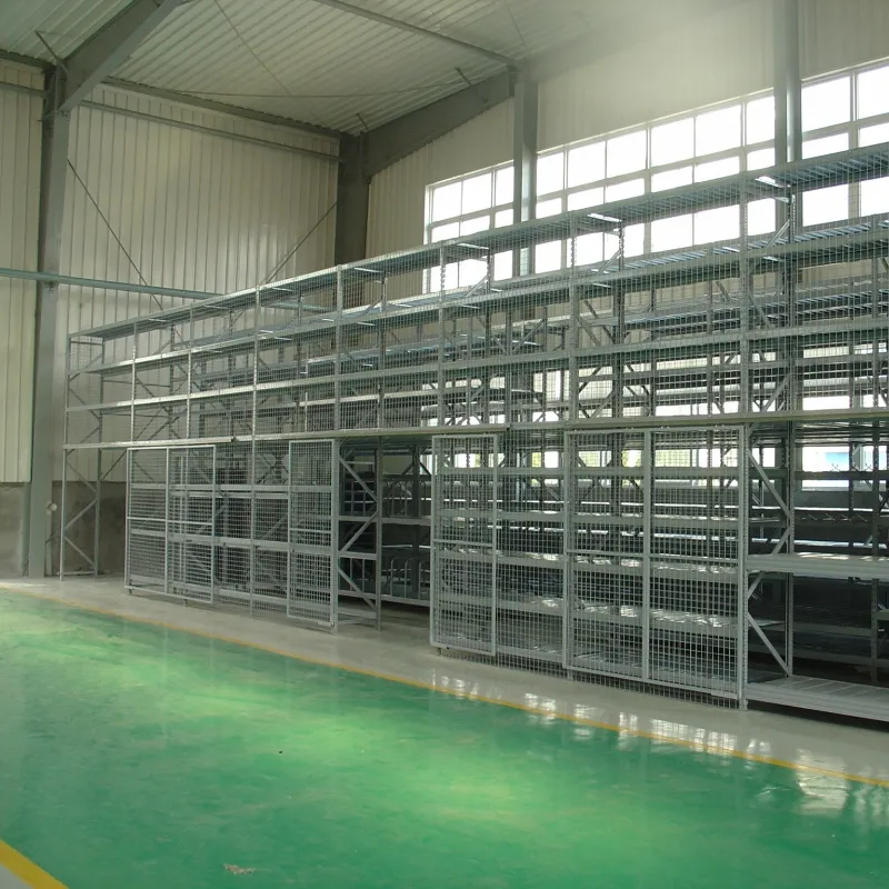 Sistema de estanterías de mezzanine de alta resistencia con escalera, solución de almacenamiento industrial para carga y almacenamiento
