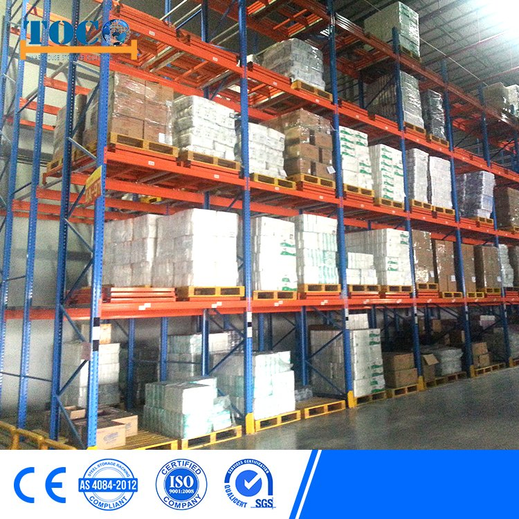 Precio de fábrica estantería de palets de alta densidad Nanjing Push Back