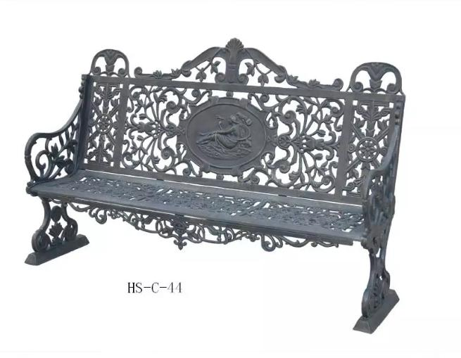 Garden Furniture Iron Casting Rest Long Bench for Sale