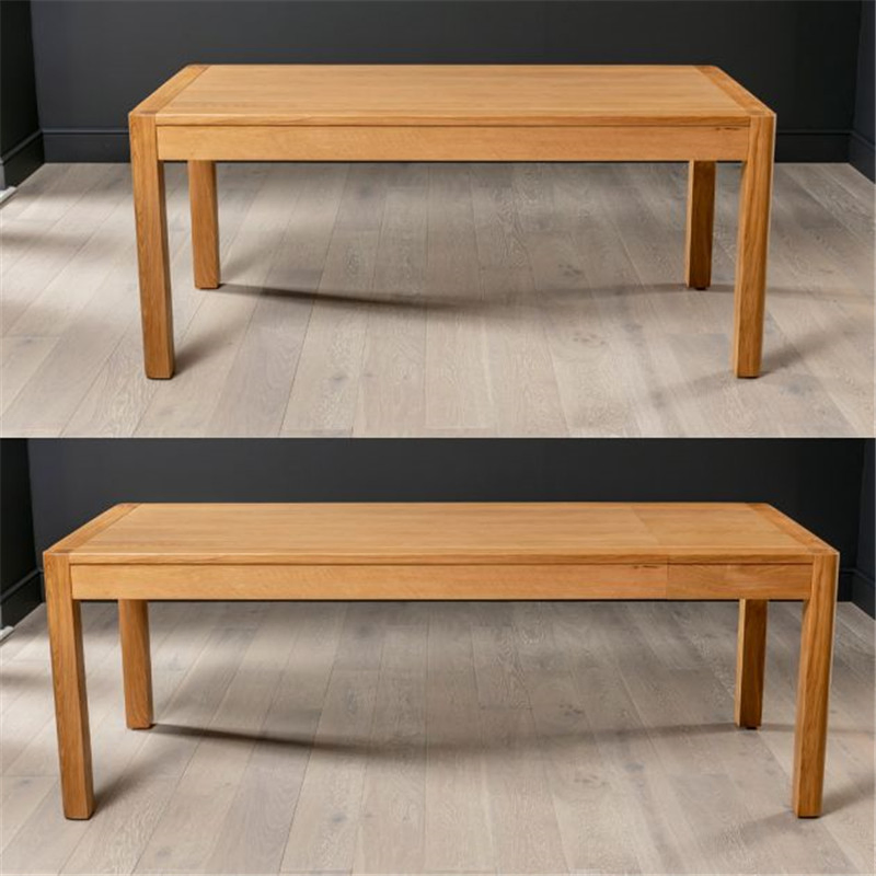 Large Contemporary Ding Room Oak Table, Extension Wholesale Dining Table 180-220cm