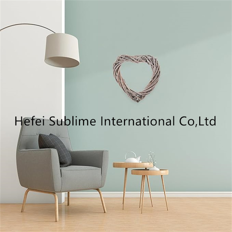 Natural Wicker Heart Shaped Wall Hanging Christmas Garland