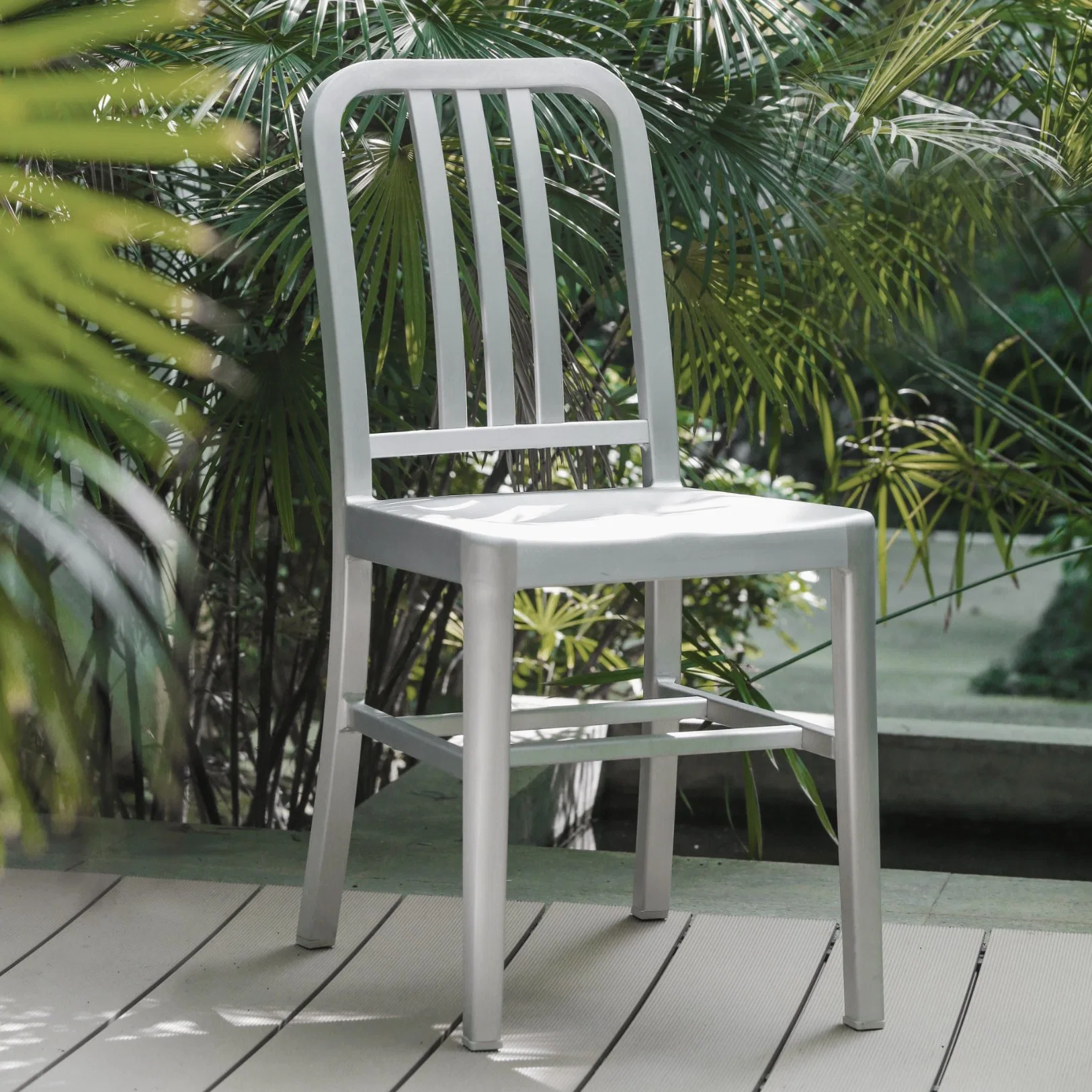 Modern Leisure Simple Outdoor Stool for Hotel Restaurant and Coffee Shop Bar Aluminum Stool