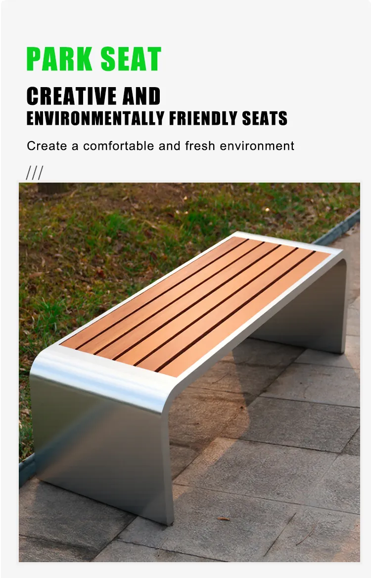 Outdoor Park Bench View 1