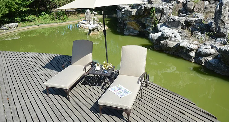 Chaise Lounge with Table 1