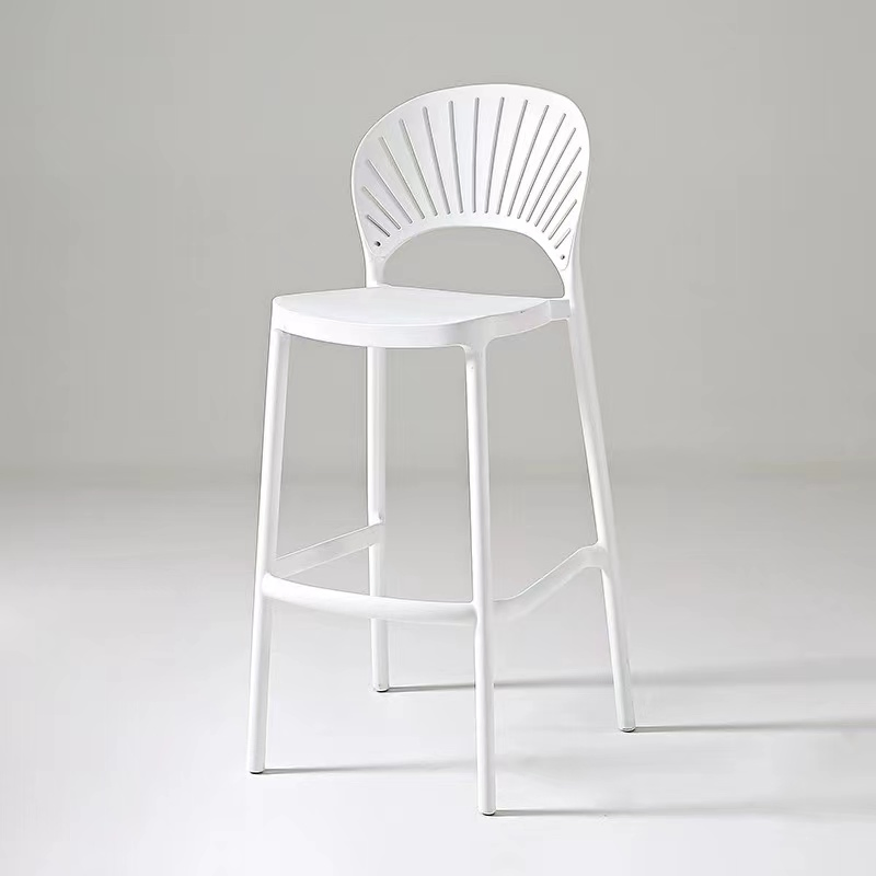 Modern Furniture Restaurant Coffee Shop Plastic Stacking Chairs Outdoor Stackable Bar Stool
