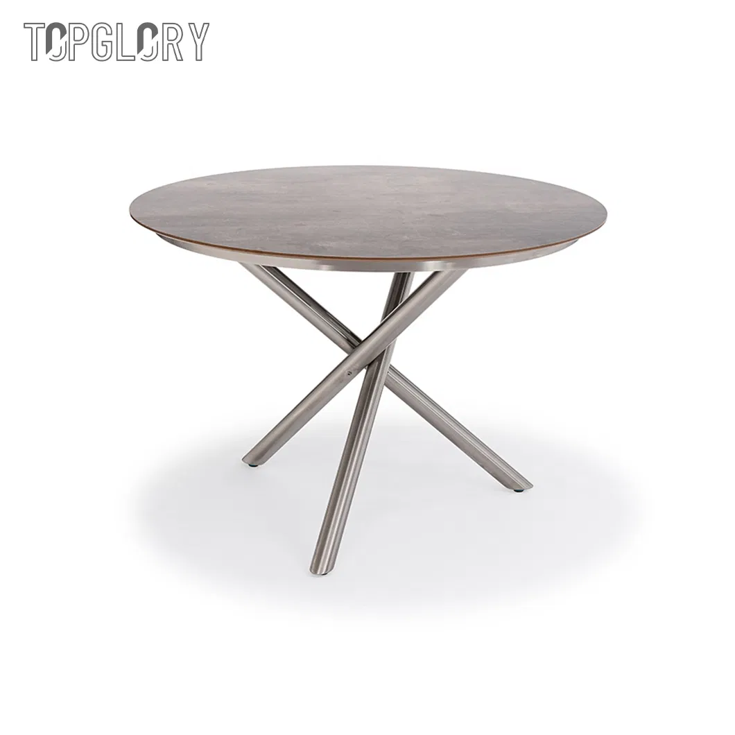 Outdoor Living Patio Furniture Dining Set 4 Piece Cast Aluminum Patio Furniture Conversation Set and Dining Table