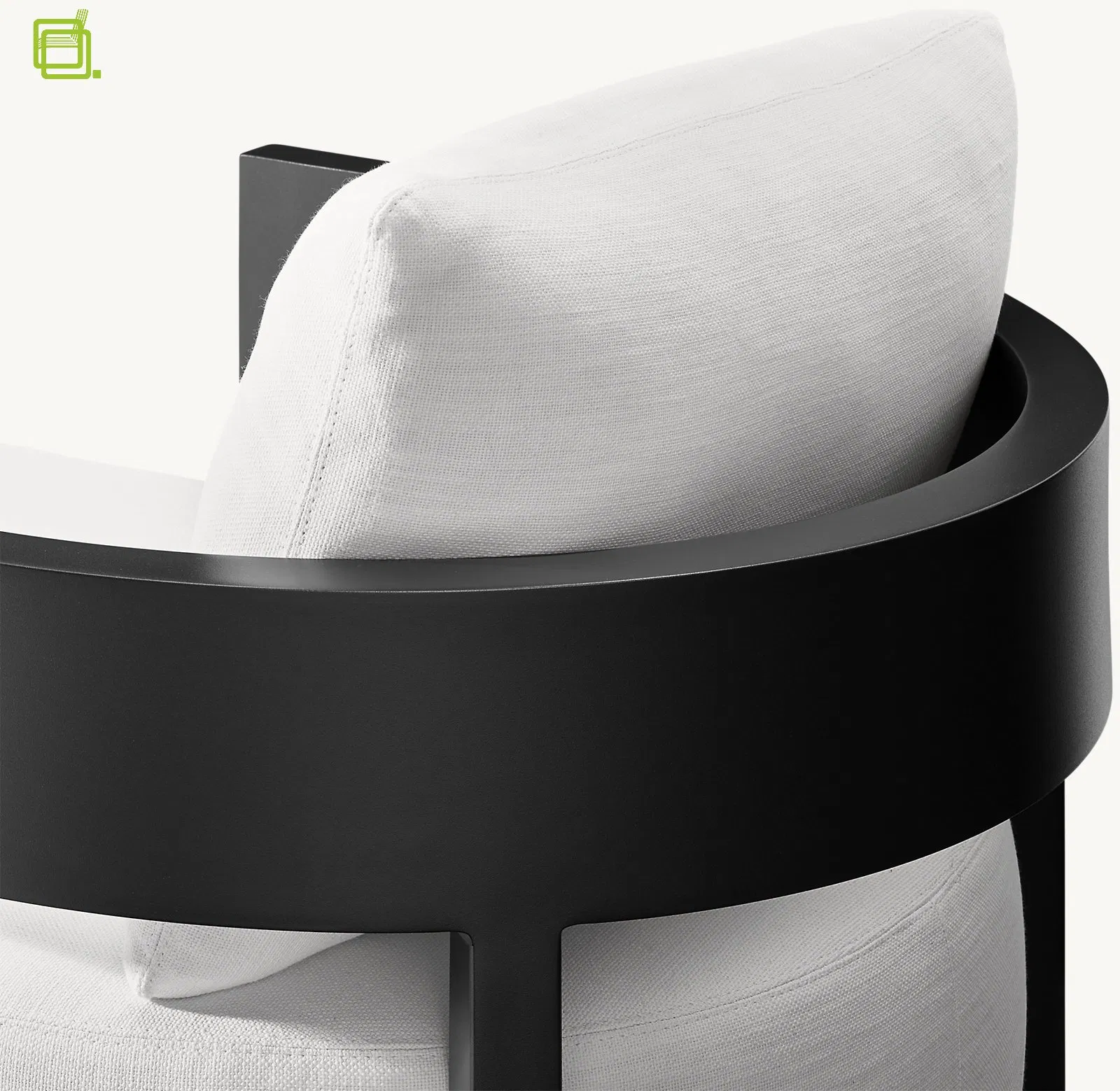 High-End Outdoor Chaise Furniture Modern Design Garden Swimming Pool Armed Single Lounger