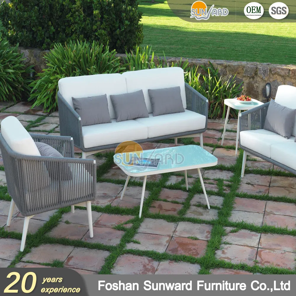 Garden Furnitures Outdoor Lounge Set Sectional Rattan Corner Sofa