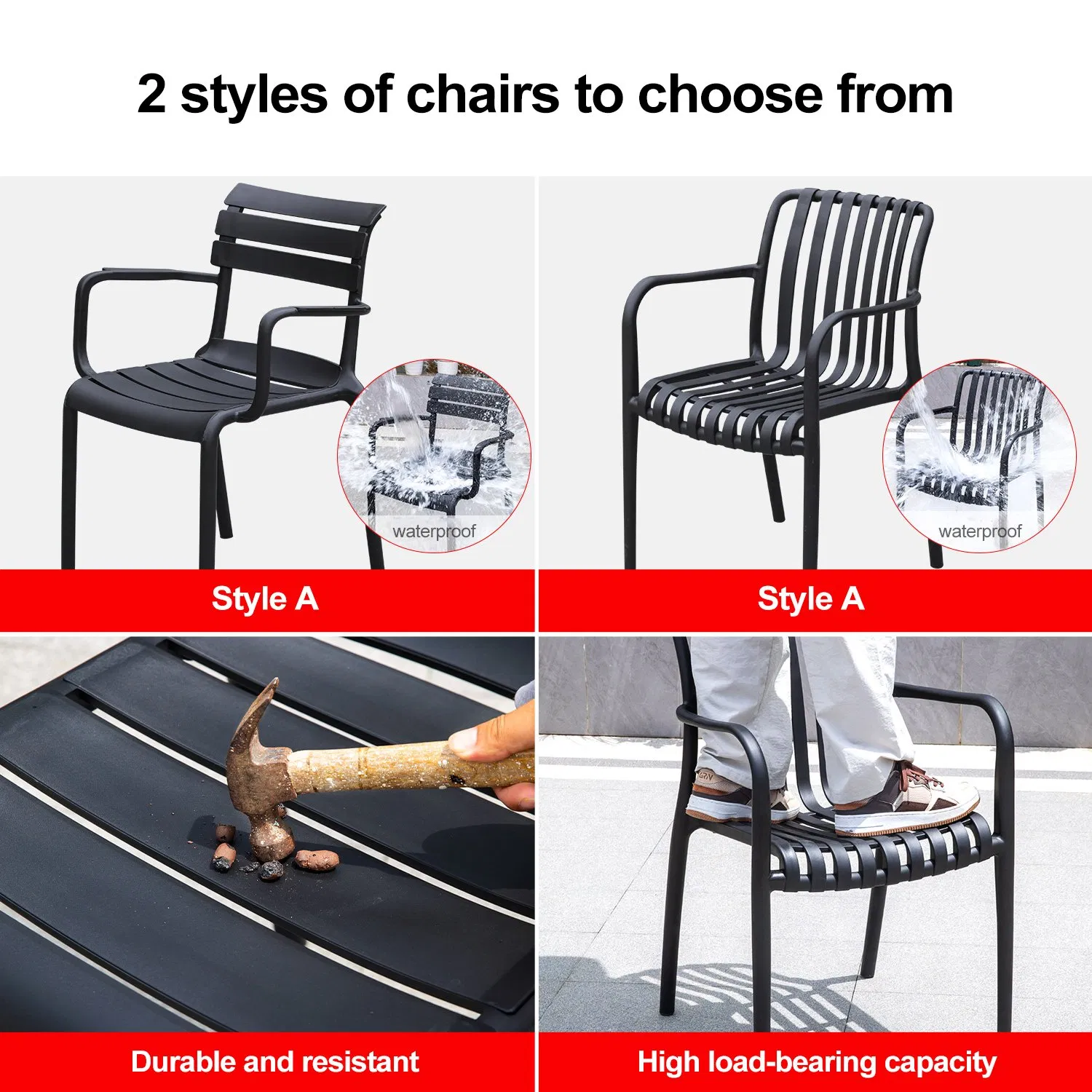 New Design Cast Aluminum Restaurant Outdoor Patio Table and Chair with BBQ Grill