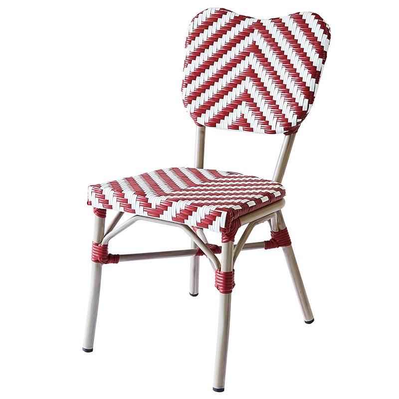 French Bistro Set in PE Rattan Frames for Indoor and Outdoor Use