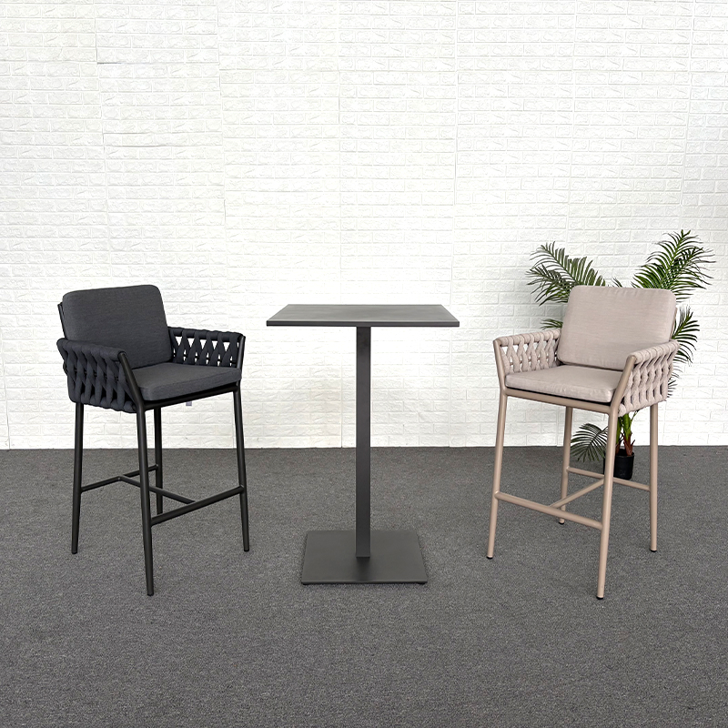 High End Luxury Garden Restaurant Bar Chair Outdoor Bar Stools