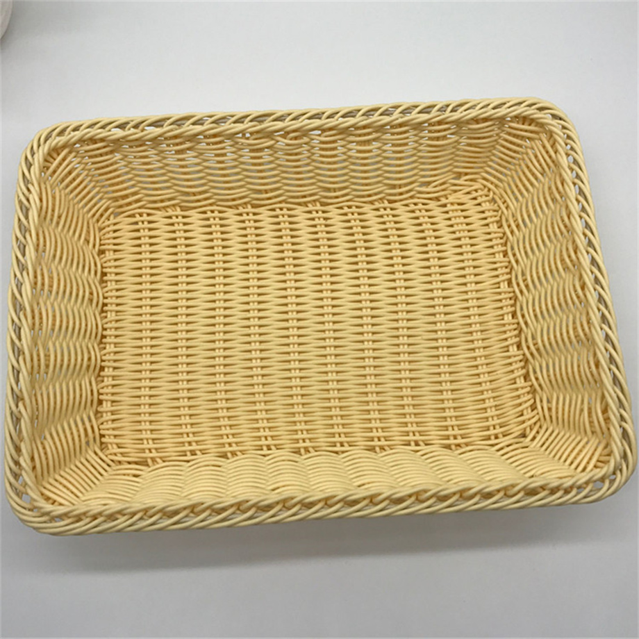 High Quality Plastic Wicker Gift Basket for Gift Wicker Basket
