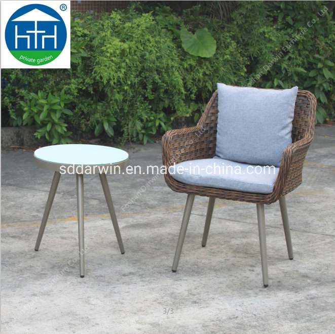 Patio Outdoor Furniture Garden Balcony Rattan Wicker Sofa Set Table and Chair