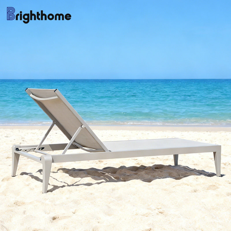 Factory Price Aluminum Laybed Pool Garden Outdoor Chaise Sun Lounger