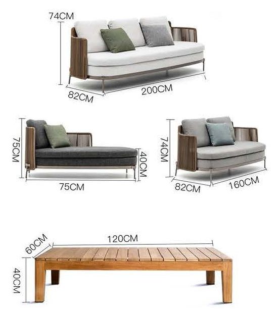 All Weather Wicker Rattan Woven Patio Fabric Seating Hotel Apartment Home Outdoor Furniture Set Sectional Outdoor Sectional Corner L Shape Sofa