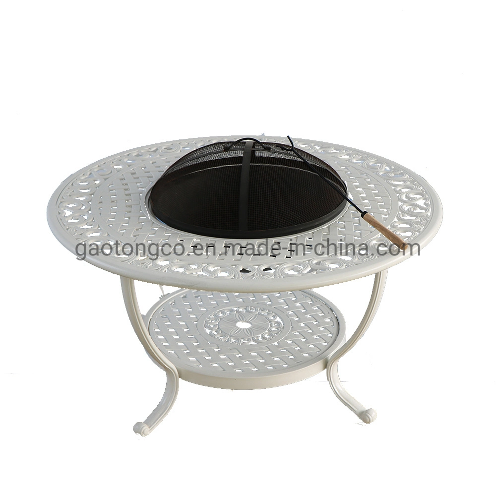 Cast Aluminum Garden BBQ Table Patio Grill Table Set BBQ Table