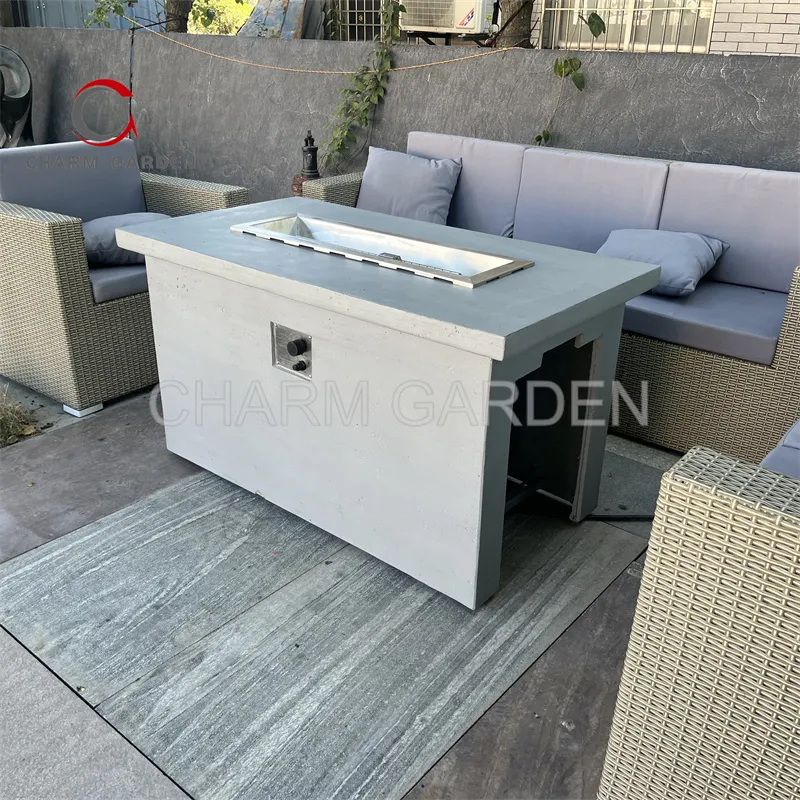 Outdoor Gas Fire Table View 1