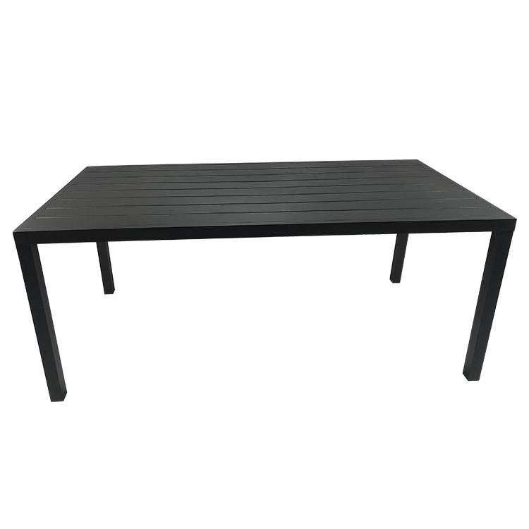 Leisure All-Weather Waterproof Aluminum Plastic Wood Outdoor Garden Furniture Patio Dining Set