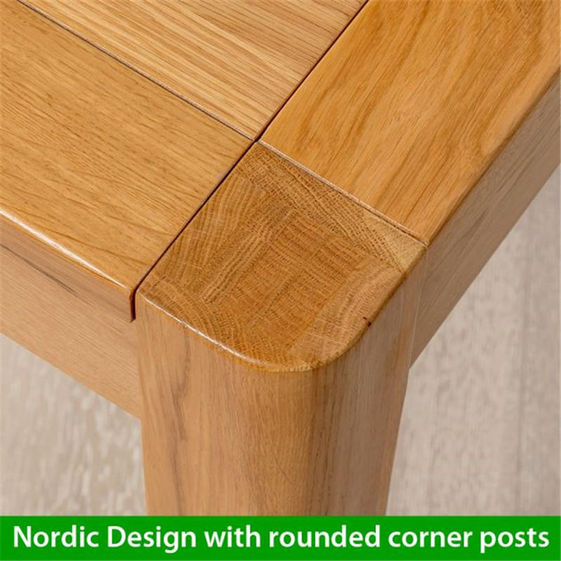 Large Contemporary Ding Room Oak Table, Extension Wholesale Dining Table 180-220cm