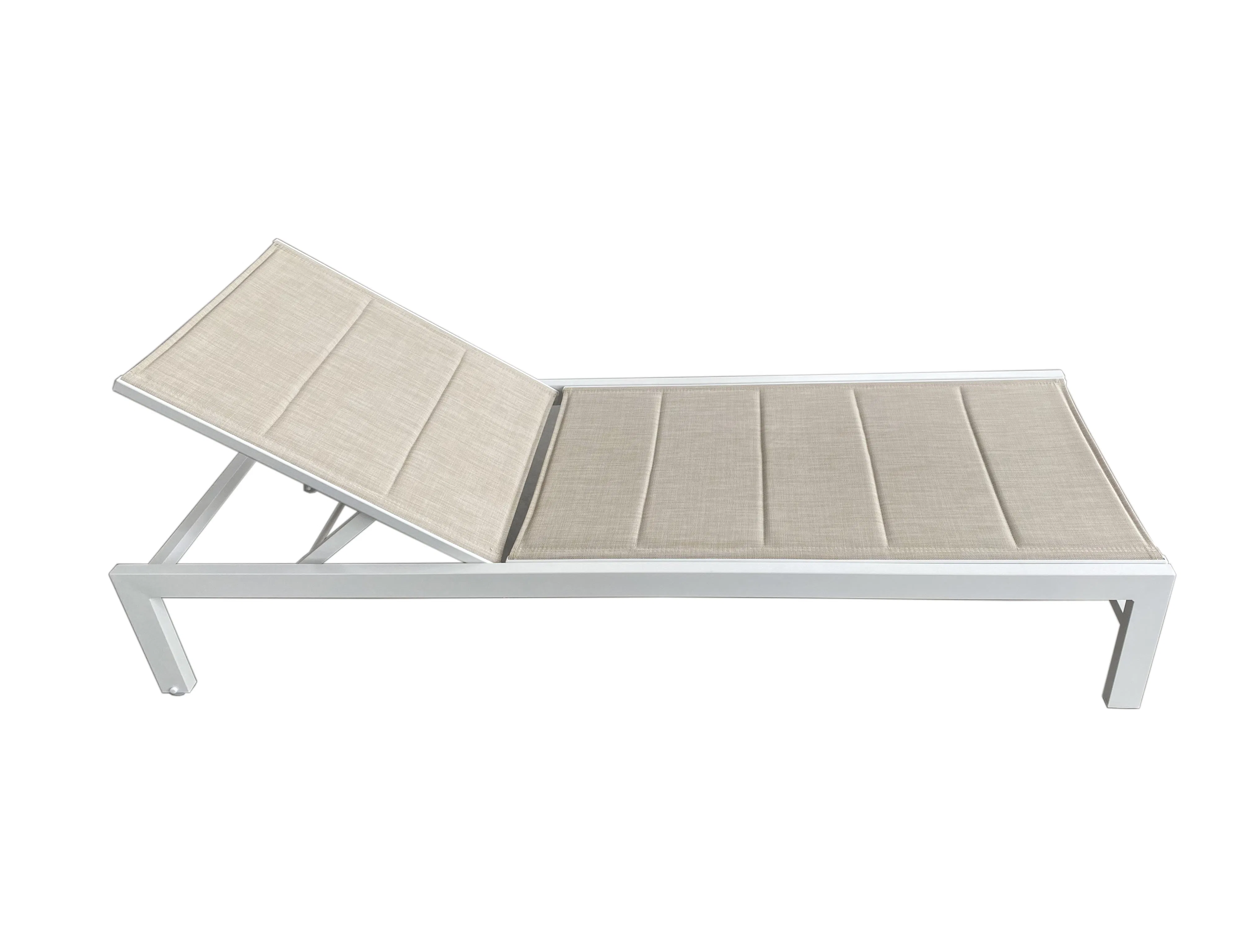 Aluminum Patio Beach Outdoor Chaise Lounge Chair Reclining Swimming Pool Sunbed