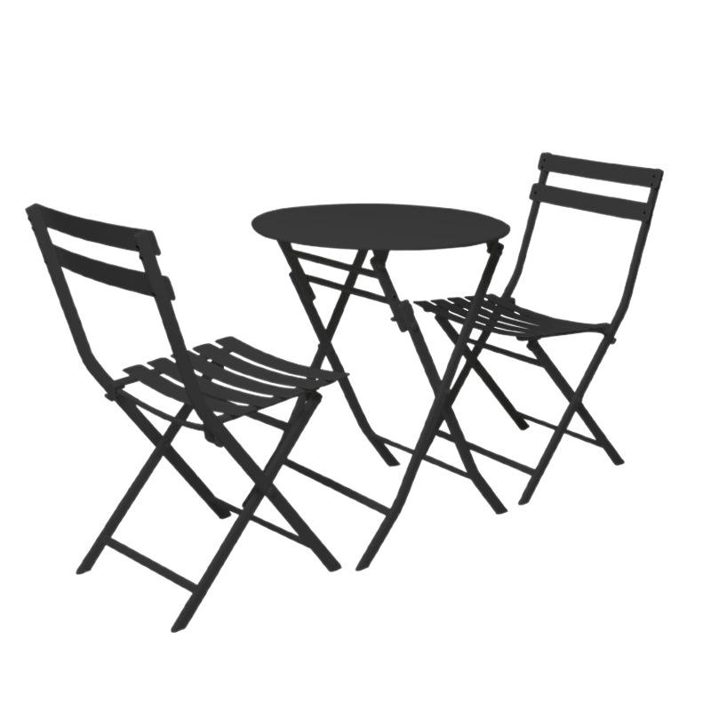 Compact Folding Bistro Chair and Table Set for Outdoor Dining and Relaxation