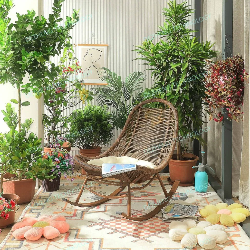 Factory Direct Outdoor Garden Aluminum Rattan Weaven Leisure Patio Chaise Lounge