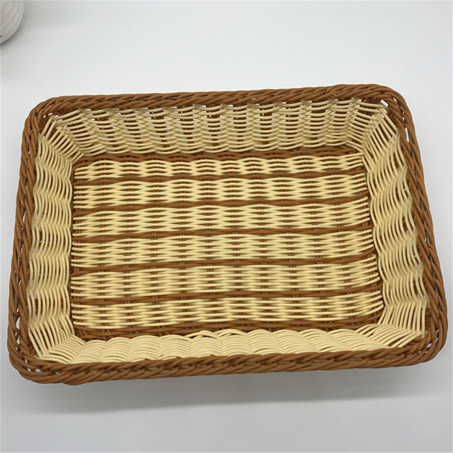 High Quality Plastic Wicker Gift Basket for Gift Wicker Basket