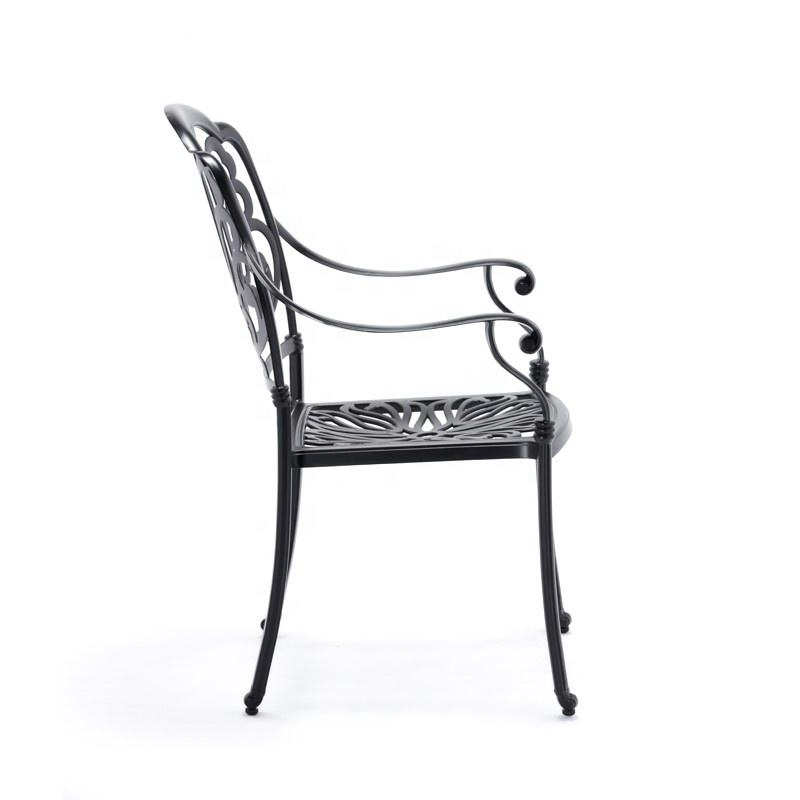 Heavy-Duty Cast Aluminum Outdoor Garden Dining Table and Chair Sets Patio Furniture