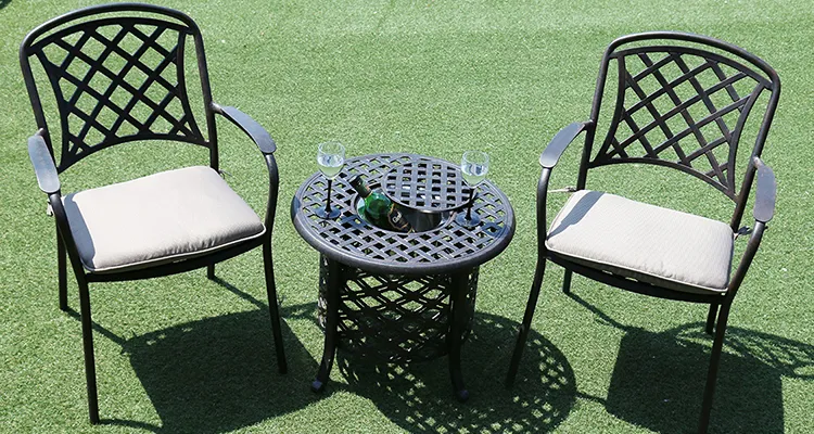 Coffee Table with Weld Weave Armchair