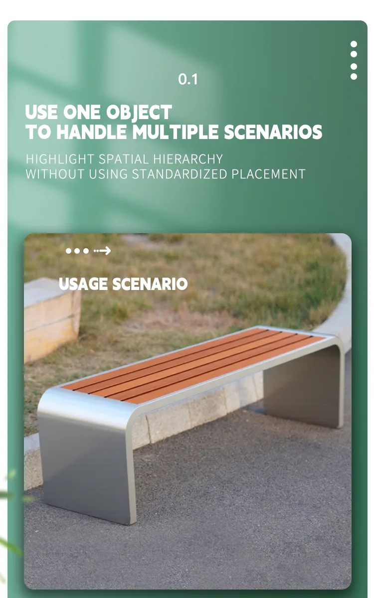 Outdoor Park Bench View 2