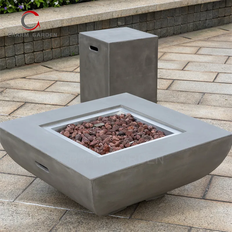 Outdoor Fire Pit Table View 1