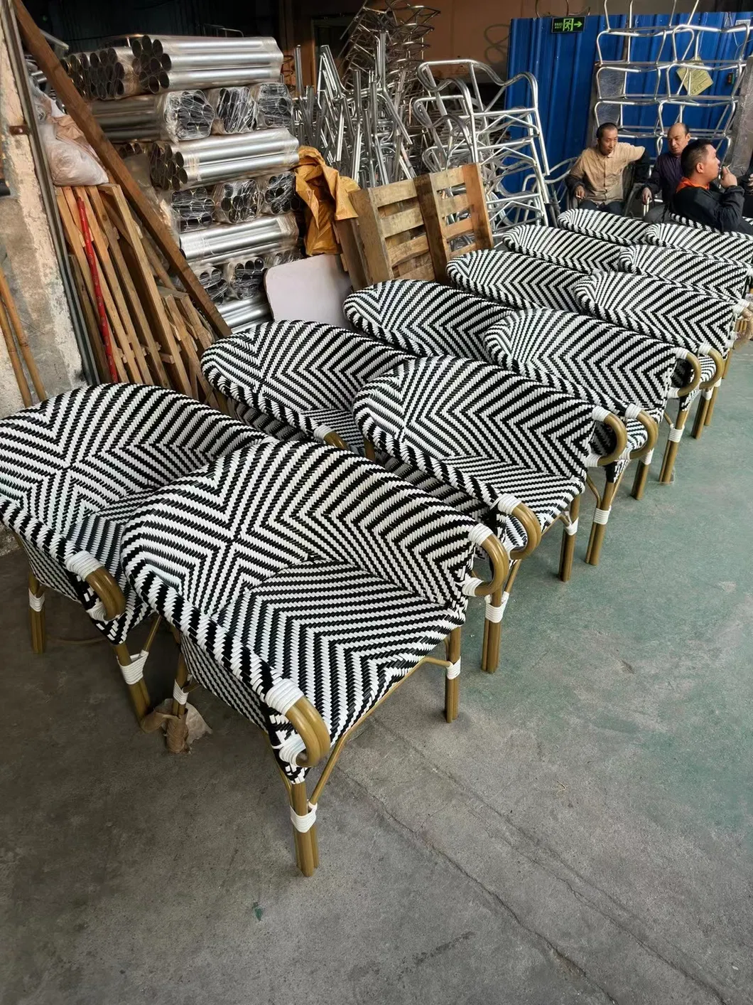 Teak Wicker Relax Chair