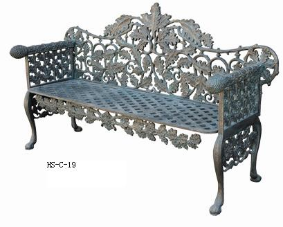 Garden Furniture Iron Casting Rest Long Bench for Sale
