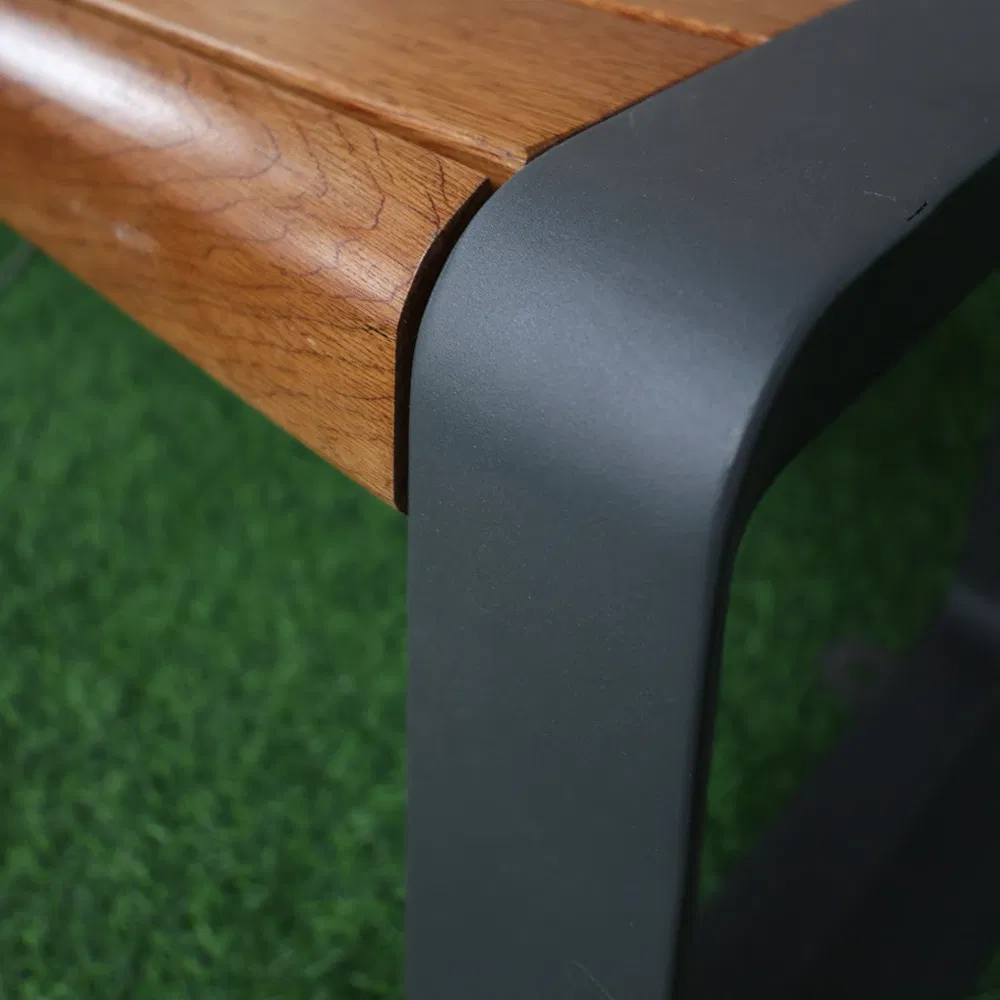 Outdoor Furniture Public Modern Recycled Plastic Wood Bench Seat Outside Park Wooden Bench Chair out Door Garden Bench Seating
